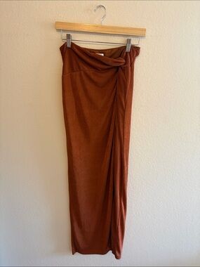 Superdown Faux Wrap Maxi Skirt